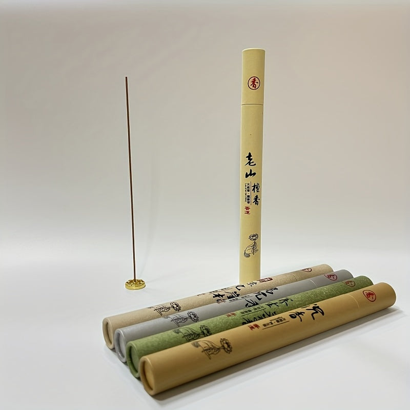20g Sandalwood Incense Sticks, 40 Count Jar, Aroma Wormwood, Aloes, Thuja, Yoga Meditation, Air Purification, Wood Material, No Feathers