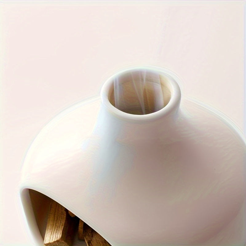 White Ceramic Incense Burner