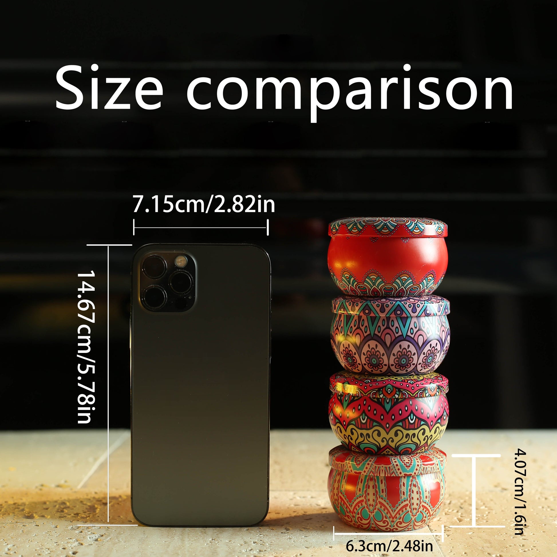 1pc Or 4pcs Bohemian Mandala Style Scented Candles Gift Set for Women, Featuring Four Different Fragrances. Ideal for Women'S Birthdays, Valentine'S Day, Weddings, Anniversaries, Mother'S Day, Thanksgiving And Other Holiday Gifts. Suitable for Spa