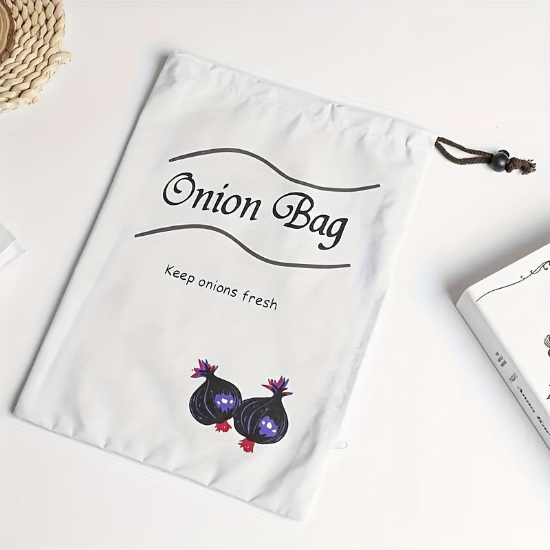 1pc Reusable Canvas Vegetable Storage Bag - Durable Square Fresh-Keeping Bags, Suitable for Potatoes and Onions, Anti-Sprouting Kitchen Organizer