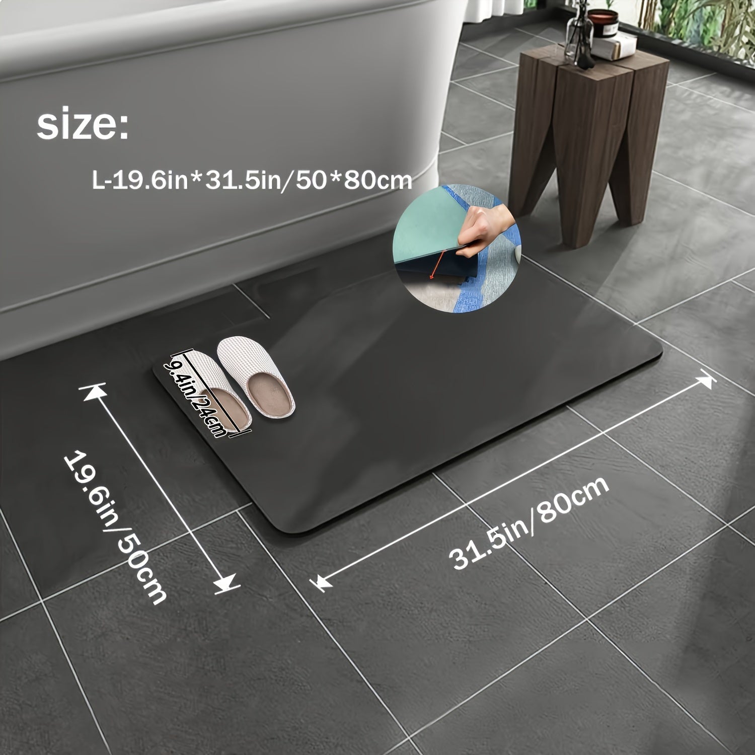 Super Absorbent Fast Dry Bath Mat