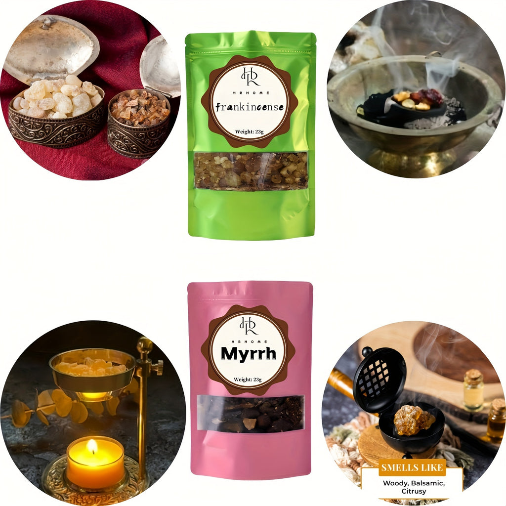 Advanced Somalia Frankincense Resin-Natural Herbal Combination Pack- from Harry Luakchulang|Church Incense|Ruban|for Air Purification, Mental Health, Meditation, Crystal Purification Incense, Suitable for DIY Home Decoration and Spiritual Purification, Pe