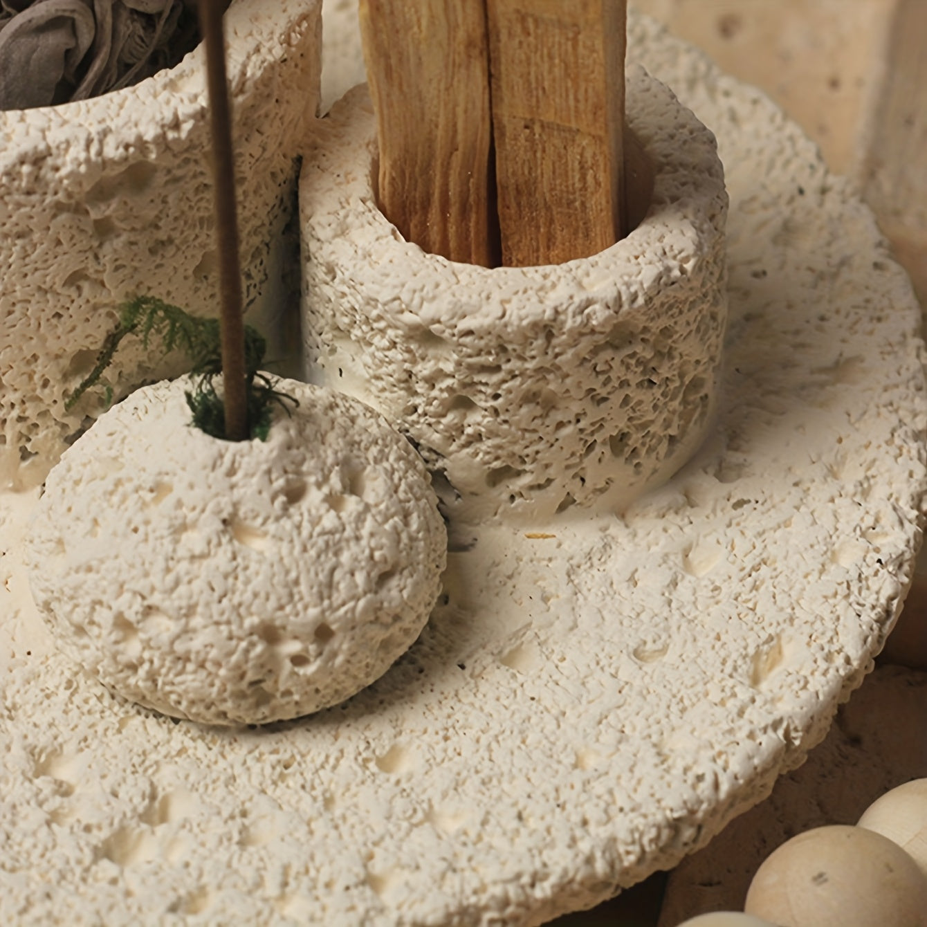 1PC Resin Starry Sky Texture Design Incense Burner