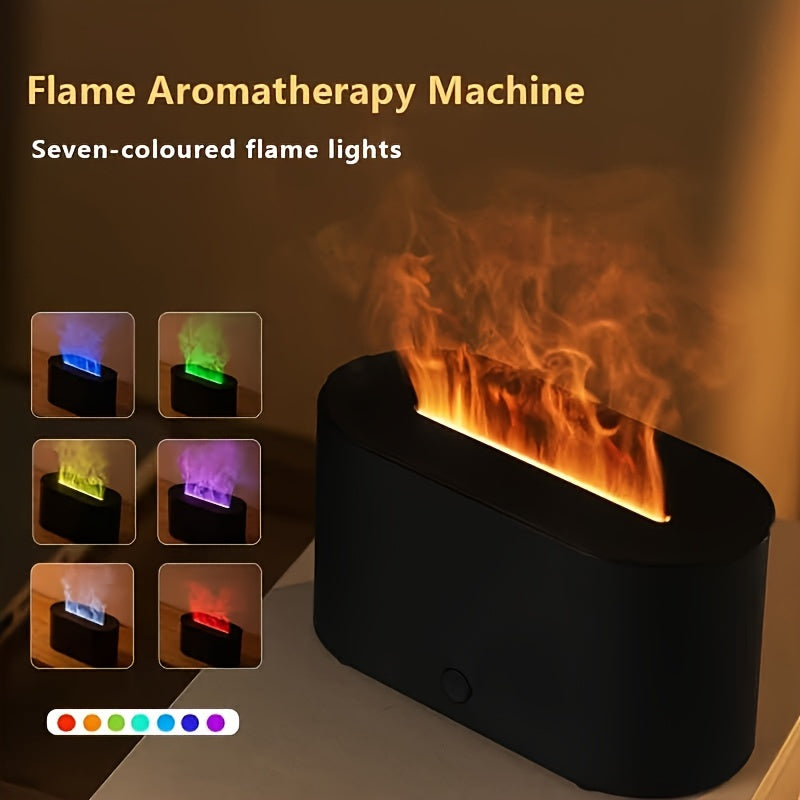 [Ultra-Quiet] Flame Aromatherapy Diffuser | USB-Powered | Ultra-Quiet | Adjustable Brightness | Home Bedrooms & Offices