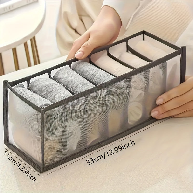 [7 Stackable Storage Bins] 7 Stackable Fabric Storage Bins