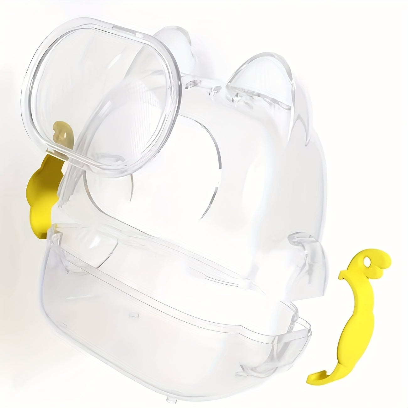Portable Labubu Crystal Clear Acrylic Display Bag with Shoulder Strap - Travel Collection Case, Eye-Catching Summer Design, Suitable for Collectibles, Gifts, Home Decor (Doll Not Included)