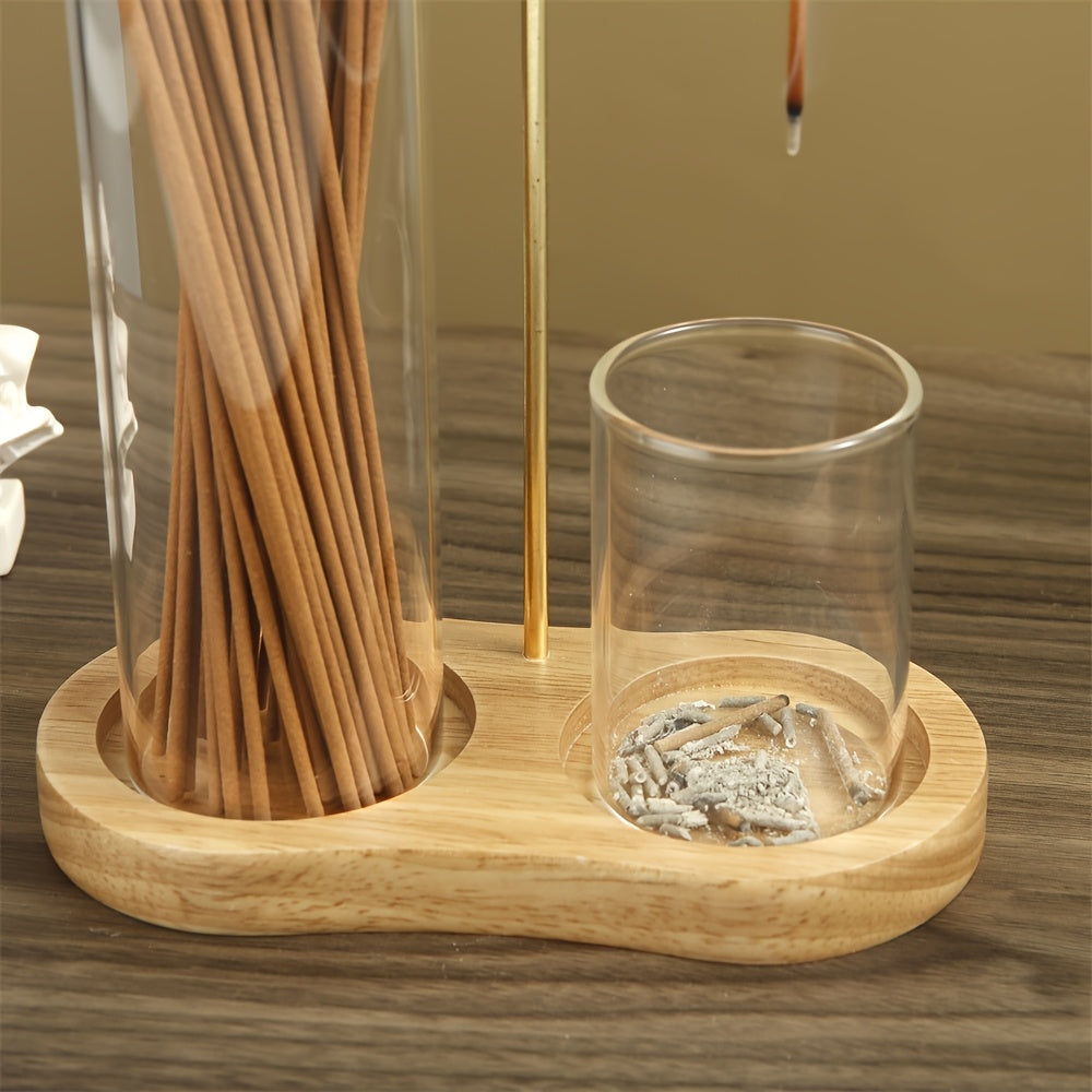 2-in-1 Incense Candle Stand Anti Fly Ash Incense Burner
