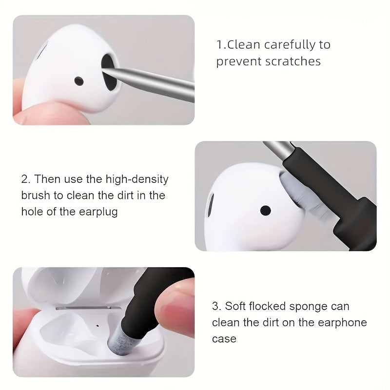 Perfect Multifunctional Cleaning Brush Kit for AirPods, Computer, Camera & Mobile Phones!