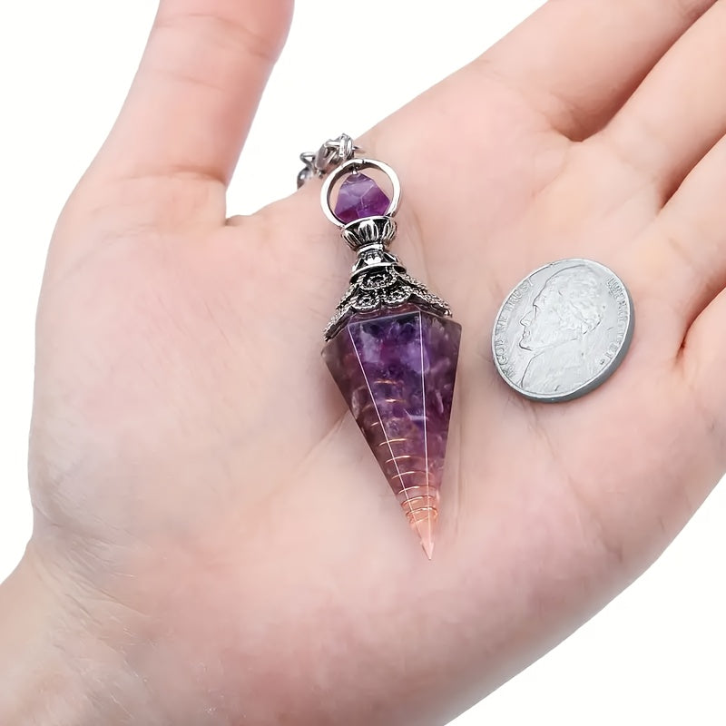 Hexagonal Pendulum Necklace for Balance & Divination - Ideal Gift Choice, DIY Crafts, Jewelry Patterns, DIY Jewelry Crafting Accessories