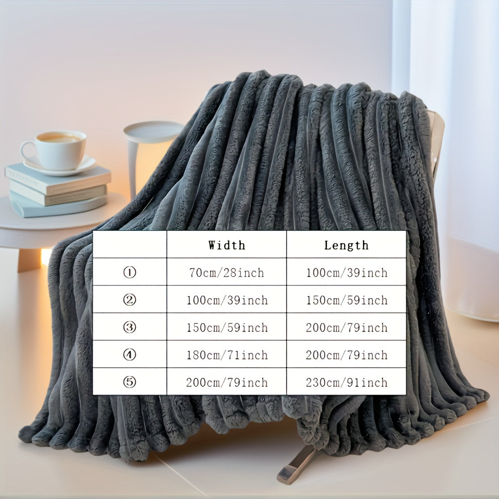 Luxurious Soft Faux Rabbit Fur Throw Blanket