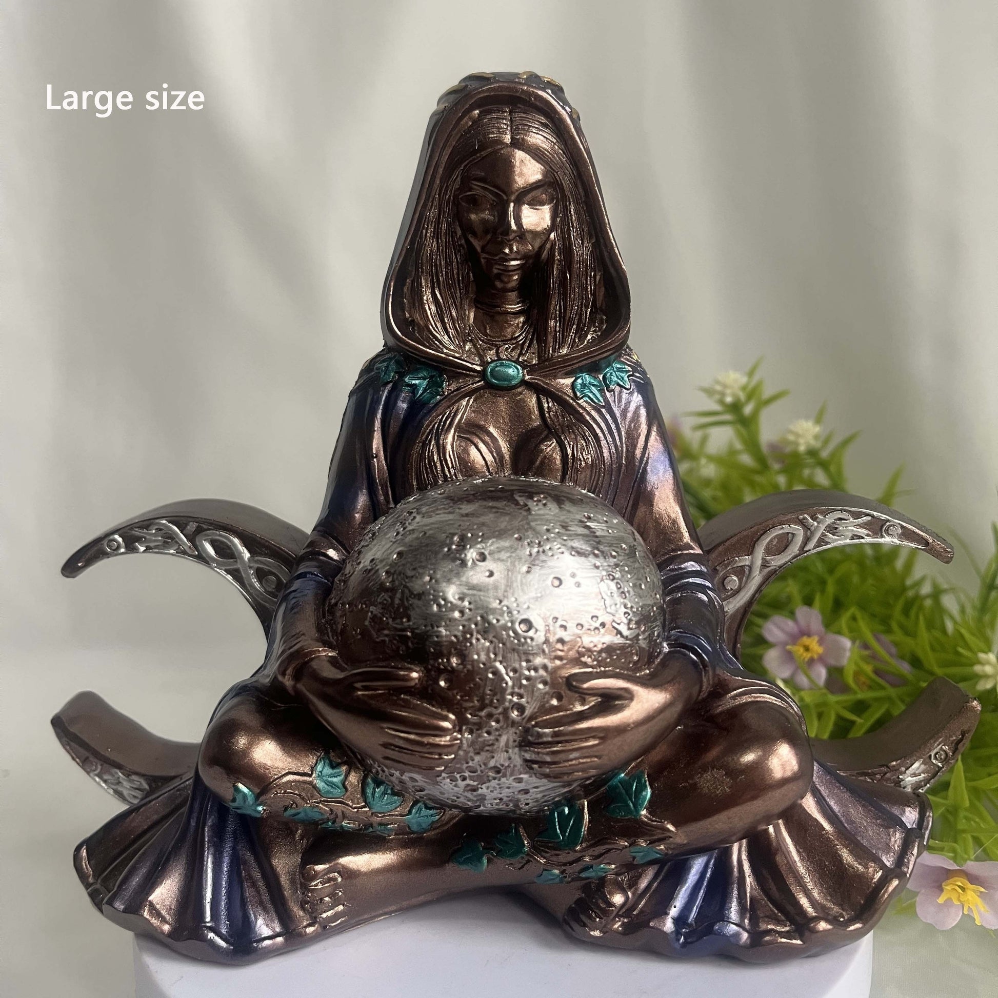 1pc Exquisite Mother Earth Gaia Goddess Figurine Statue - Resin Classic Sculpture for Pagan Wiccan Home Decor, Women Gift, Zen Decor, Universal Holidays - Handcrafted Artistic Ornament for Various Room Types