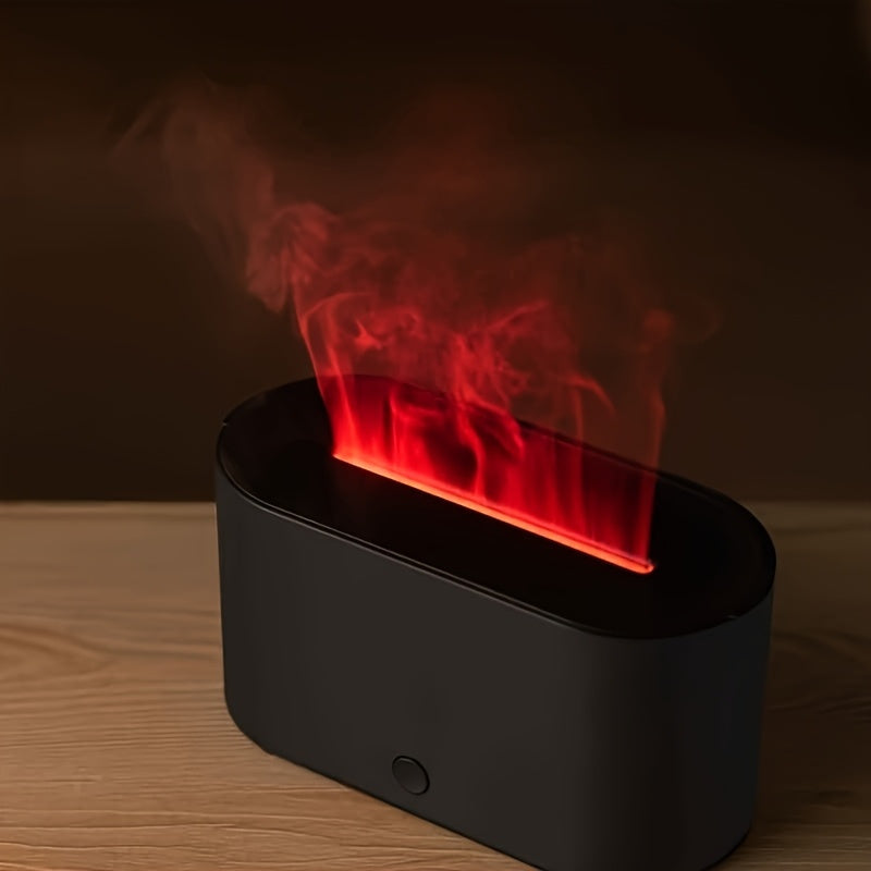 [Ultra-Quiet] Flame Aromatherapy Diffuser | USB-Powered | Ultra-Quiet | Adjustable Brightness | Home Bedrooms & Offices