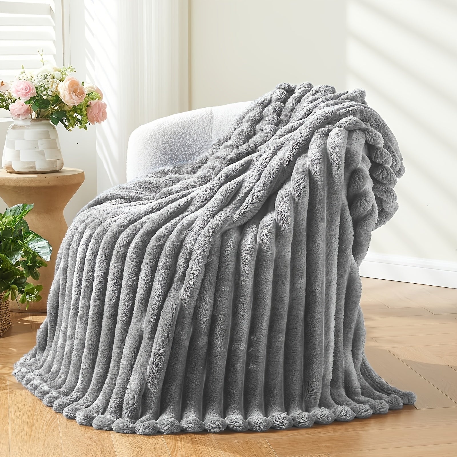 Ultra-Soft Double Luxurious Sofa Blanket