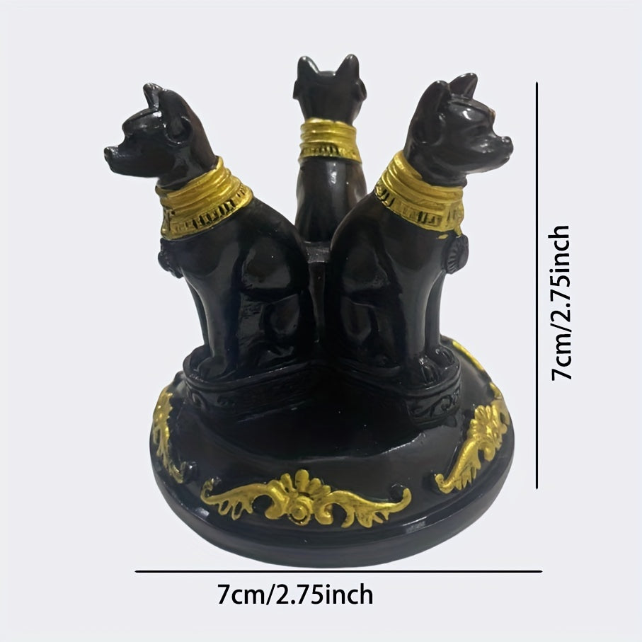 Exquisite Egyptian Goddess Bastet Cat Statue with Crystal Ball Stand - Stunning Collectible Resin Figurine for Living Room Decoration, Indoor Use, No Electricity Required, Unique Home Decor Desk Ornament, Perfect Gift for Cat Lovers and Enthusiasts of Anc