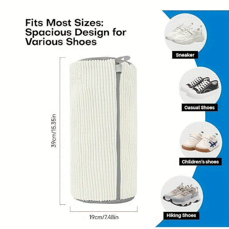 360° Deep Cleaning Shoe Washing Machine Bag: Washing Machine and Dryer Laundry Shoe Bag - Reusable Shoe Cleaning Bag, Suitable for Sports Shoes and Tennis Shoes, Stain-Free Cleaning Set, Size 39cm*19cm Fits Most Shoe Sizes and Types, Durable Invisible Zip