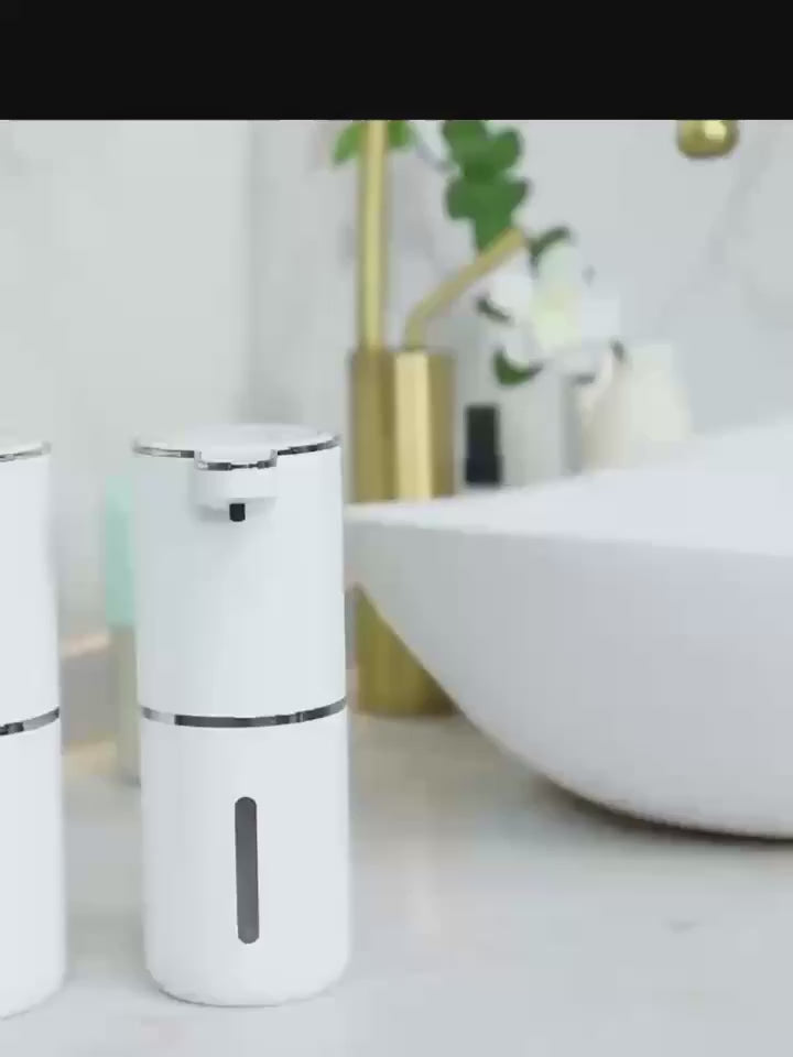380Ml Automatic Soap Dispenser with Touchless Sensor - Wall-Mounted, Rechargeable Lithium Battery, USB Charging, Modern Black Design for Bathroom And Kitchen, Bathroom Soap Dispenser|Modern Soap Dispenser|Touchless Soap Dispenser