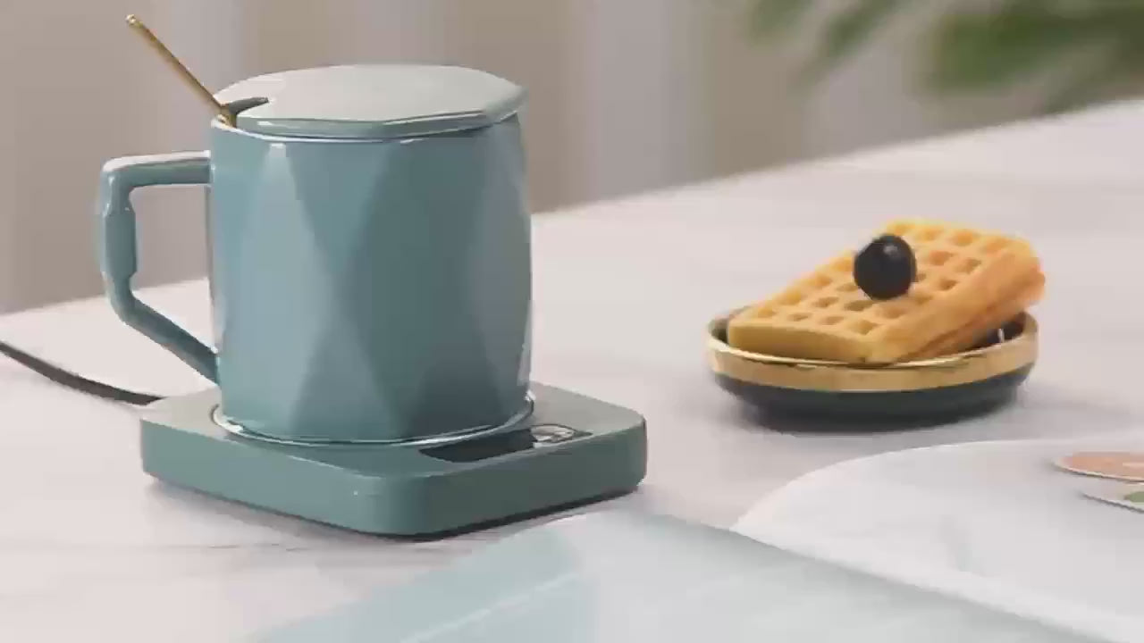 Keep Coffee Warm All Winter - USB Powered EOEVIR Teapot Warmer - ABS Electric Beverage Heating Pad - Perfect for Home and Office - Ideal for Christmas, Thanksgiving, Valentine's, Father's & Mother's Day Gifts